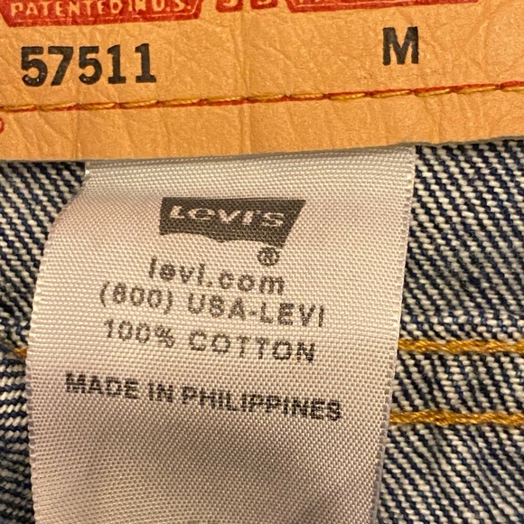 Levi's 57511 Trucker Denim Jacket Standard Fit Original / Womens Size M - Picture 11 of 13